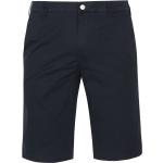 Marineblaue Unifarbene Meyer Stretch-Shorts für Herren 