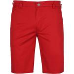 Rote Unifarbene Meyer Stretch-Shorts für Herren 