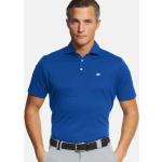 Blaue Unifarbene Sportliche Meyer V-Ausschnitt Herrenpoloshirts & Herrenpolohemden aus Jersey Größe 4 XL 