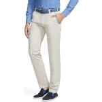 Reduzierte Beige Unifarbene Meyer Stretch-Jeans mit Reißverschluss aus Baumwolle für Herren 