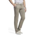 Reduzierte Braune Unifarbene Meyer Stretch-Jeans mit Reißverschluss aus Baumwolle für Herren Größe L 