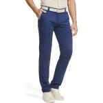 Reduzierte Marineblaue Unifarbene Meyer Stretch-Jeans mit Reißverschluss aus Baumwolle für Herren Größe XXL 