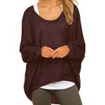 Dunkelbraune Oversize Damensweatshirts Handwäsche Größe XL 