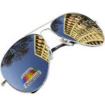 MFAZ Morefaz Ltd Damen Herren Pilot Sonnenbrille Polarisierten Spiegel Fallgläser Unisex (A Silver Gespiegelt)