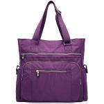 Violette Damenschultertaschen & Damenshoulderbags mit Riemchen mit Handyfach 