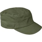 Olivgrüne Army-Caps mit Fuchs-Motiv aus Baumwolle für Herren 