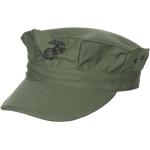 Olivgrüne Army-Caps aus Baumwolle für Herren für den für den Winter 