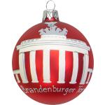 Rote Runde Weihnachtskugeln mit Brandenburger Tor Motiv 