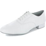 Weiße Tanzschuhe Standard mit Schnürsenkel aus Leder für Herren Größe 45,5 