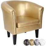 Goldene Miadomodo Lounge Sessel aus Holz Breite 50-100cm, Höhe 50-100cm, Tiefe 50-100cm 