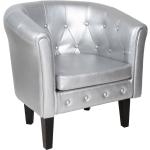 Silberne Miadomodo Lounge Sessel aus Holz 
