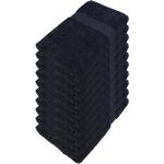 Schwarze Moderne Allergiker Gästehandtücher aus Baumwolle maschinenwaschbar 30x50 10-teilig 