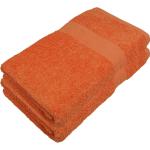 Orange Moderne Allergiker Saunatücher & Saunahandtücher aus Baumwolle maschinenwaschbar 80x200 2-teilig 