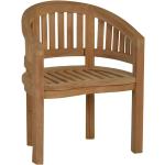 Braune Moderne MiaMöbel Teakholz-Gartenstühle geölt aus Massivholz Breite 50-100cm, Höhe 50-100cm, Tiefe 50-100cm 