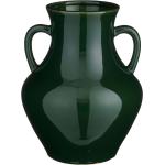 Grüne 26 cm Mica Decorations Runde Vasen & Blumenvasen 26 cm aus Keramik 