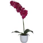 Violette Runde Künstliche Orchideen im Topf 