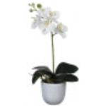 Weiße Mica Decorations Runde Künstliche Orchideen 
