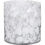Weiße 14 cm Mica Decorations Runde Vasen & Blumenvasen 14 cm aus Glas 