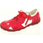 Rote Miccos Lederschuhe & Kunstlederschuhe mit Schnürsenkel aus Leder für Damen Größe 36 