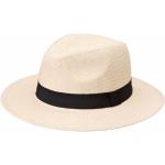Braune Unifarbene Panamahüte für Herren Größe XL für den für den Frühling 