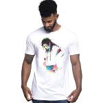 Weiße Streetwear Michael Jackson T-Shirts aus Baumwolle für Herren Größe XL 