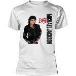 Schwarze Michael Jackson T-Shirts für Herren Größe L 