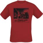 Rote Michael Jackson Rundhals-Ausschnitt T-Shirts für Herren Größe XXL für Festivals 