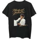 Schwarze Unifarbene Kurzärmelige Michael Jackson T-Shirts für Herren Größe XXL 