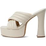 MICHAEL KORS Damen Portia Platform Sandal, Light Cream, 37 EU