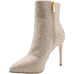 Goldene Elegante Michael Kors High Heel Stiefeletten & High Heel Boots mit Reißverschluss für Damen Größe 39,5 