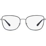 Silberne Quadratische Brillenfassungen aus Metall für Damen 