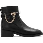 Reduzierte Schwarze Michael Kors Hamilton Ankle Boots & Klassische Stiefeletten mit Riemchen aus Leder für Damen Größe 36 