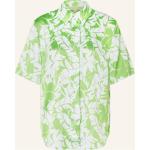 Hellgrüne Kurzärmelige Michael Kors Hemdblusen aus Polyester für Damen Größe S 