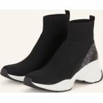Schwarze Michael Kors High Top Sneaker & Sneaker Boots aus Textil für Damen Größe 38,5 