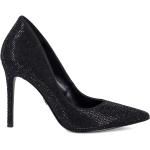 Reduzierte Schwarze Bestickte Elegante Michael Kors Spitze High Heels & Stiletto-Pumps aus Leder für Damen Größe 37,5 