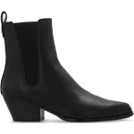 Reduzierte Schwarze Michael Kors Cowboy-Boots & Cowboystiefeletten aus Leder für Damen Größe 39,5 