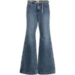 Blaue Michael Kors Jeans-Schlaghosen mit Reißverschluss aus Denim für Damen Übergrößen 
