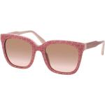 Rosa Michael Kors Quadratische Sonnenbrillen mit Sehstärke aus Kunststoff für Damen 