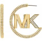 Michael Kors Ohrringe - 14K Gold-Plated Statement Logo Hoop Earrings - Gr. unisize - in Gold - für Damen