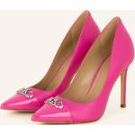 Pinke Lack-Optik Michael Kors Parker Spitze Pfennigabsatz High Heels & Stiletto-Pumps aus Leder für Damen Größe 40 