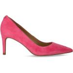 Reduzierte Pinke Michael Kors High Heels & Stiletto-Pumps aus Veloursleder für Damen Größe 38 mit Absatzhöhe 7cm bis 9cm 