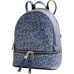 Michael Kors Rucksack Tasche Rhea Zip Medium PKT Backpack Hri. Blue Multi neu