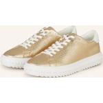 Goldene Michael Kors Low Sneaker aus Textil für Damen Größe 39 