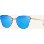 Blaue Michael Kors Verspiegelte Sonnenbrillen aus Kunststoff für Damen 