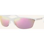 Pinke Michael Kors Rechteckige Rechteckige Sonnenbrillen aus Kunststoff für Damen 
