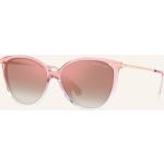 Rosa Michael Kors Runde Runde Sonnenbrillen aus Kunststoff für Damen 