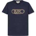 Michael Kors, T-Shirt mit Logo Blue, Damen, Größe: M
