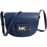 Marineblaue Michael Kors Messenger Bags & Kuriertaschen aus Leder für Damen medium 