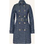 Hellblaue Michael Kors Trenchcoats aus Baumwolle für Damen Größe S 
