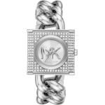 Reduzierte Silberne Michael Kors Damenarmbanduhren aus Edelstahl mit Mineralglas-Uhrenglas 